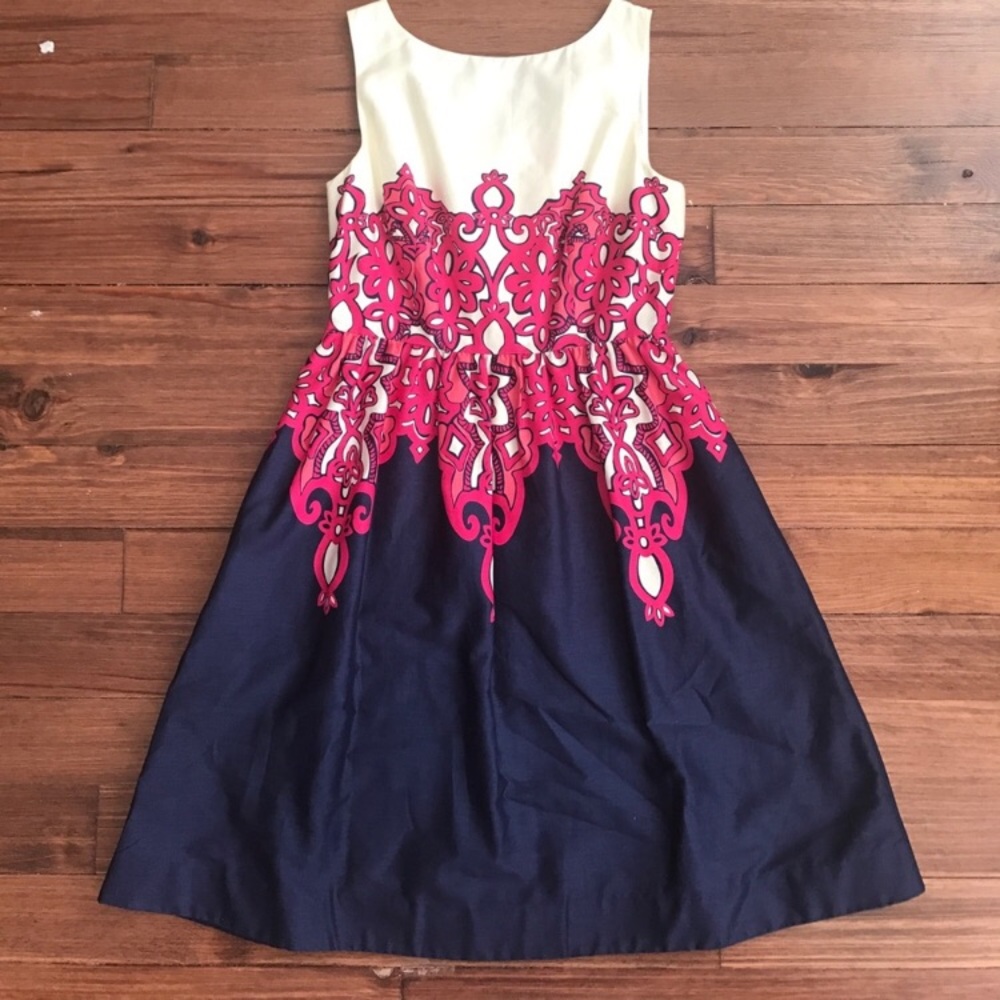 Navy and pink Lilly dress